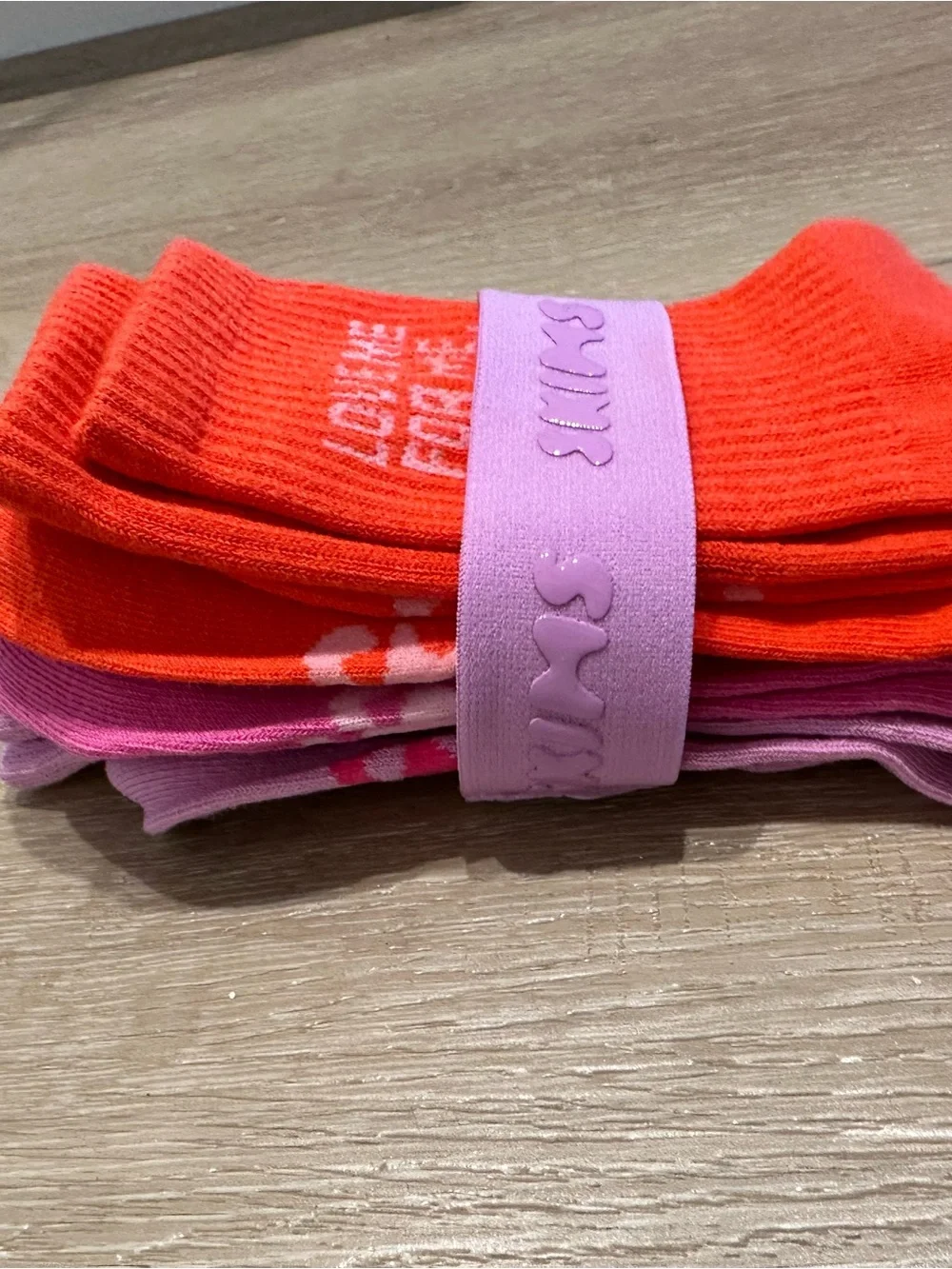 3-Pack Skims Candy Heart Limited Edition Crew Socks